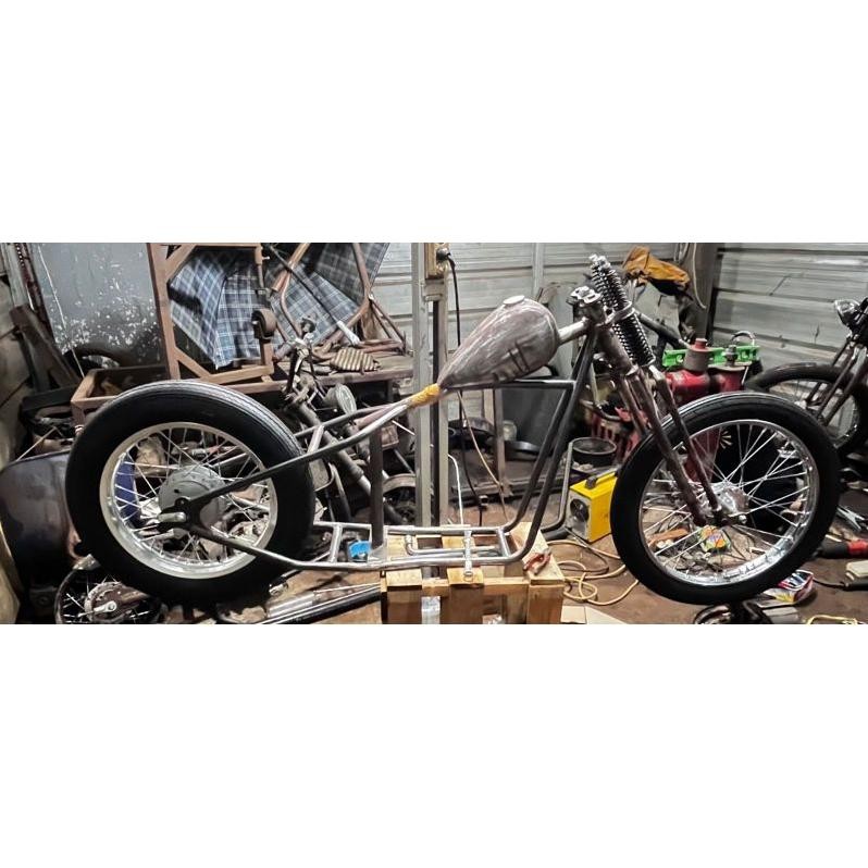 Ready Stok - Rangka Chopper Set Kaki-Kaki Velg Ban Bosh Costome
