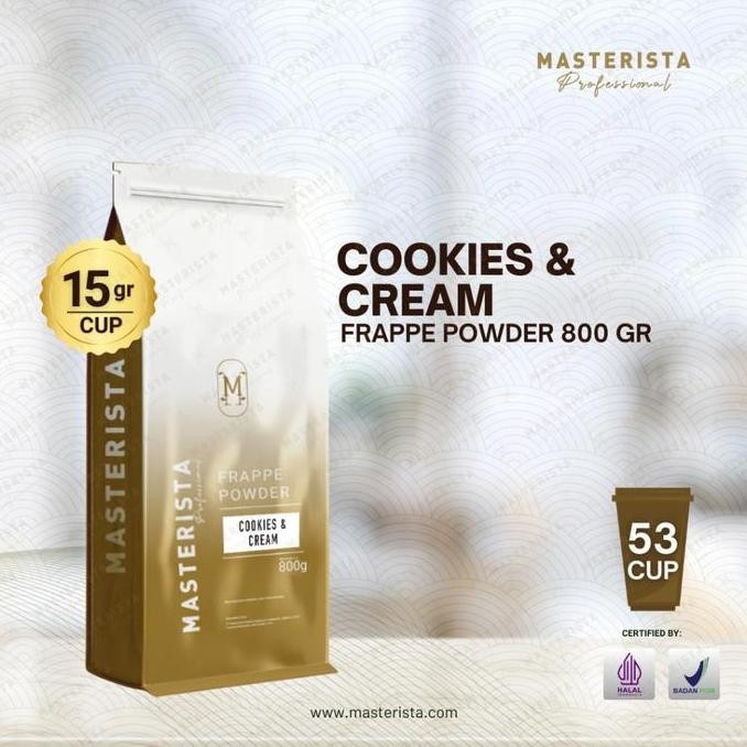 

Bubuk Minuman Masterista Cookies & Cream 800gr