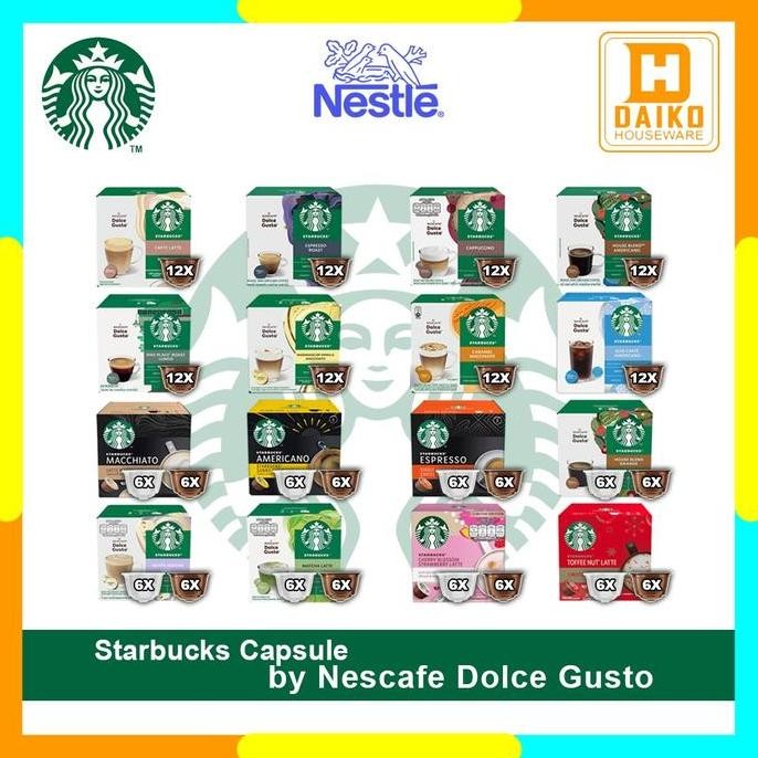 

Capsule Starbucks Nescafe Dolce Gusto All Varian Rasa Kemasan Box Original - Kopi Kapsul Starbuck