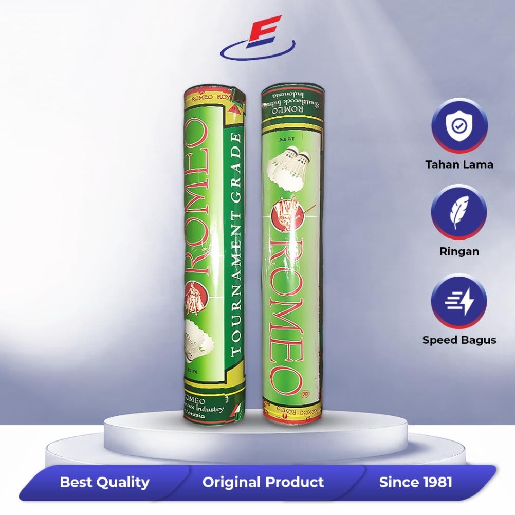 Shuttlecock Romeo Hijau Elvana - Kok Bulutangkis Original | Shuttlecock Termurah & Berkualitas Nugi