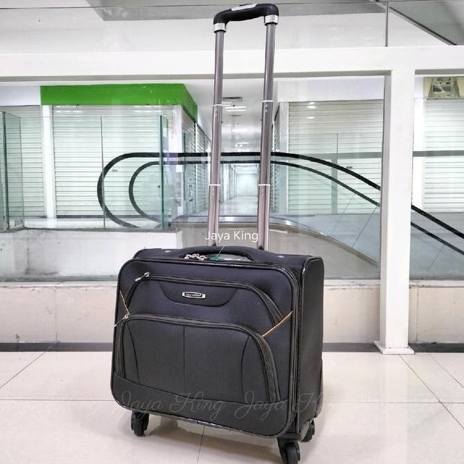 TERMURAH - Koper Kabin Kain 14 Inch Pramugari Polo Garden Roda 4 Putar