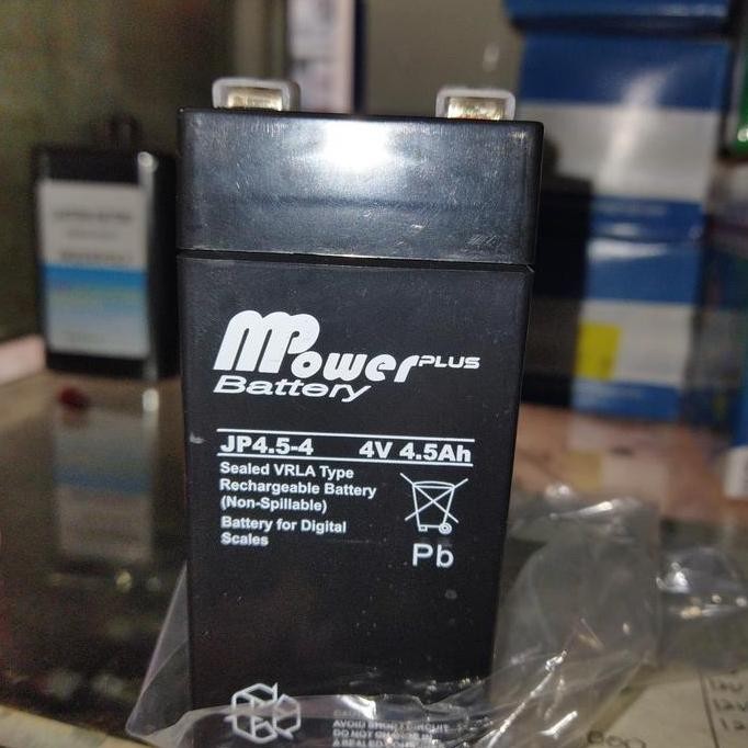 Baterai timbangan battery aki kering 4v 4 volt 4Ah 4 Amper