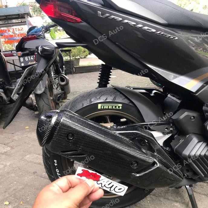 TERMURAH - Cover Knalpot carbon kevlar Vario 160 vario160