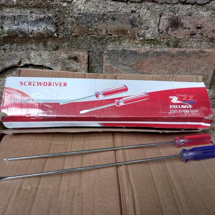 favorit] obeng drei uliran pemutar baut min plus baja kuat stainless panjang