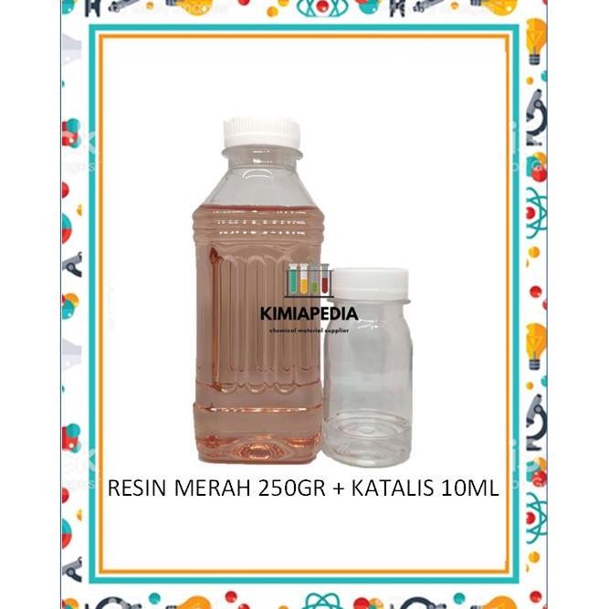

[Expert] UPR Fiberglass Fiber Resin Merah Butek Buram 250gr + Katalis 10ml
