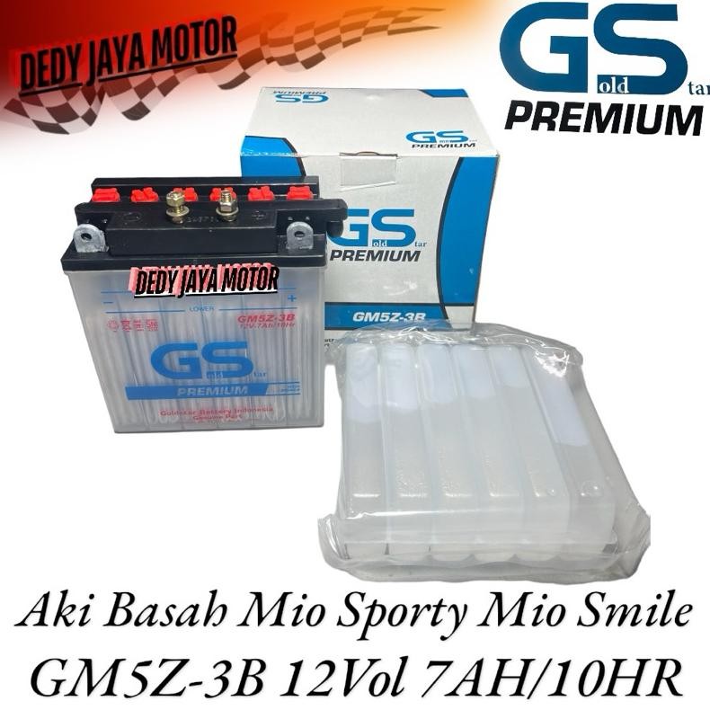 ''Terlaris" Aki Basah Mio Sporty Premiun Gmz-3B 12Vol 7Ah/10Hr Mio Sporty Mio Smile Jupiter Z Burhan