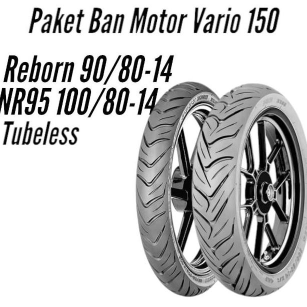 Paket Ban Motor Matic Vario 150 IRC Reborn NR87Z 90/80 Ring14 & NR95 100/80 Ring14 Tubeless