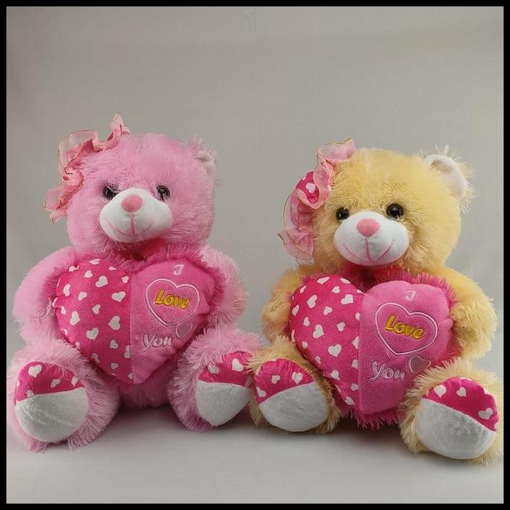 Boneka Teddy bear cantik i love you
