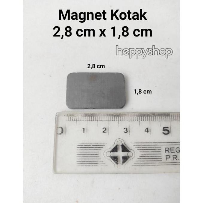 

] Magnet Kotak 2,8 cm x 1,8 cm, Magnet Kerajinan Tangan