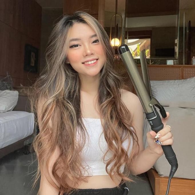 Peachy Pro Hair Curler - Catok Curly/Keriting 28Mm Dan 32Mm