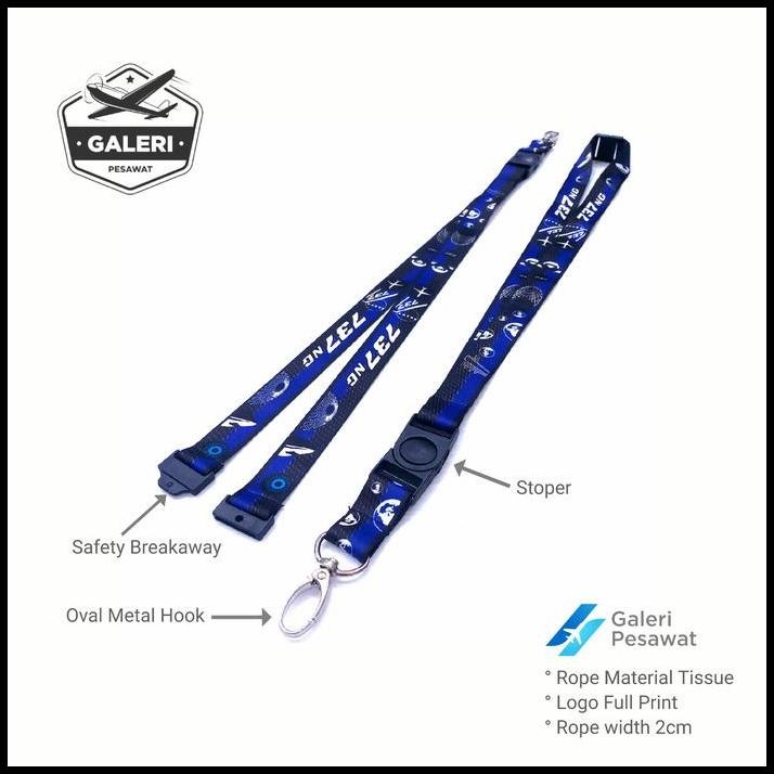 

Lanyard Gantungan Tali ID Card 737 Biru