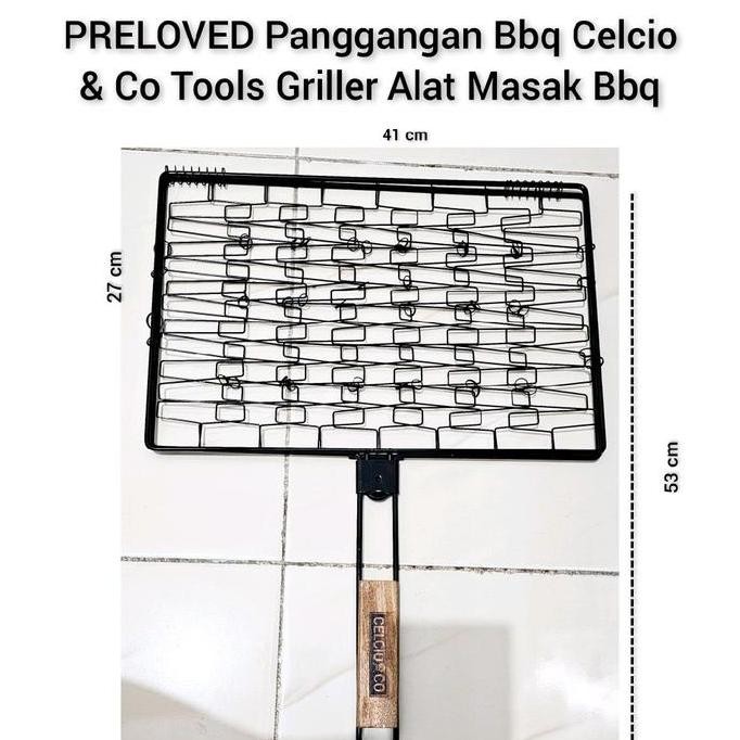 hanya disini] PRELOVED Panggangan Bbq Celcio & Co Tools Griller Alat Masak Bbq Perlengkapan Barbeque