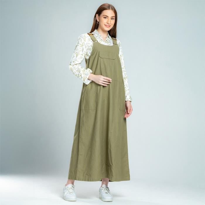 C2 Veneto Green Overall Wanita