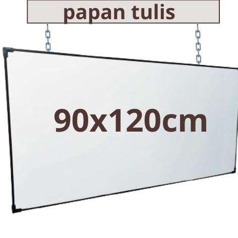 

Papan tulis 90x120cm/ 100x120Whiteboard Besar gratis spidol dan penghapus