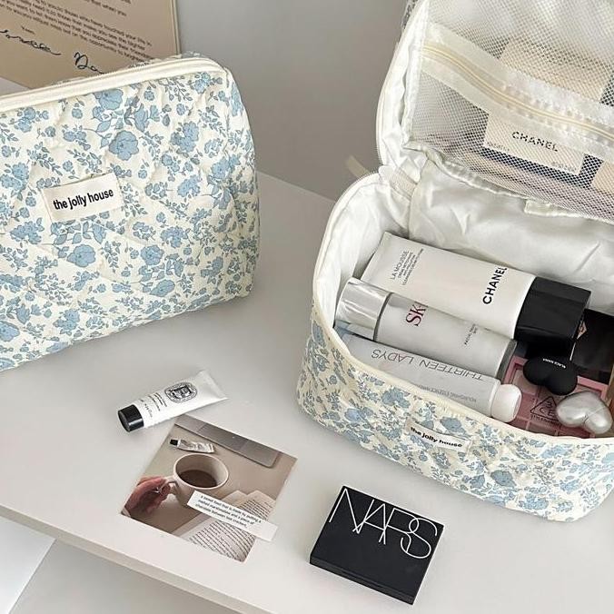 LITTLE DAISY | Tas Makeup Skincare Jumbo / Pencil Case Pouch Makeup / Jumbo Travel Pouch Aesthetic P