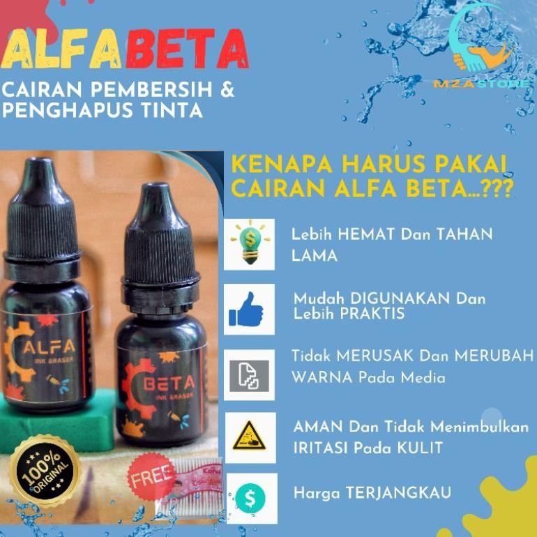 

CAIRAN Penghapus Tinta, Stempel, Twinpen Premium.|ALFA & BETA.