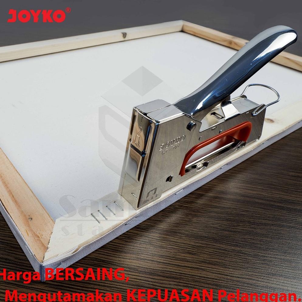 

Mesin Stapler Tembak Joyko GT-701 Body Besi / Gun Tacker GT 701 Metal / Joyko GT701 Stapler Sofa
