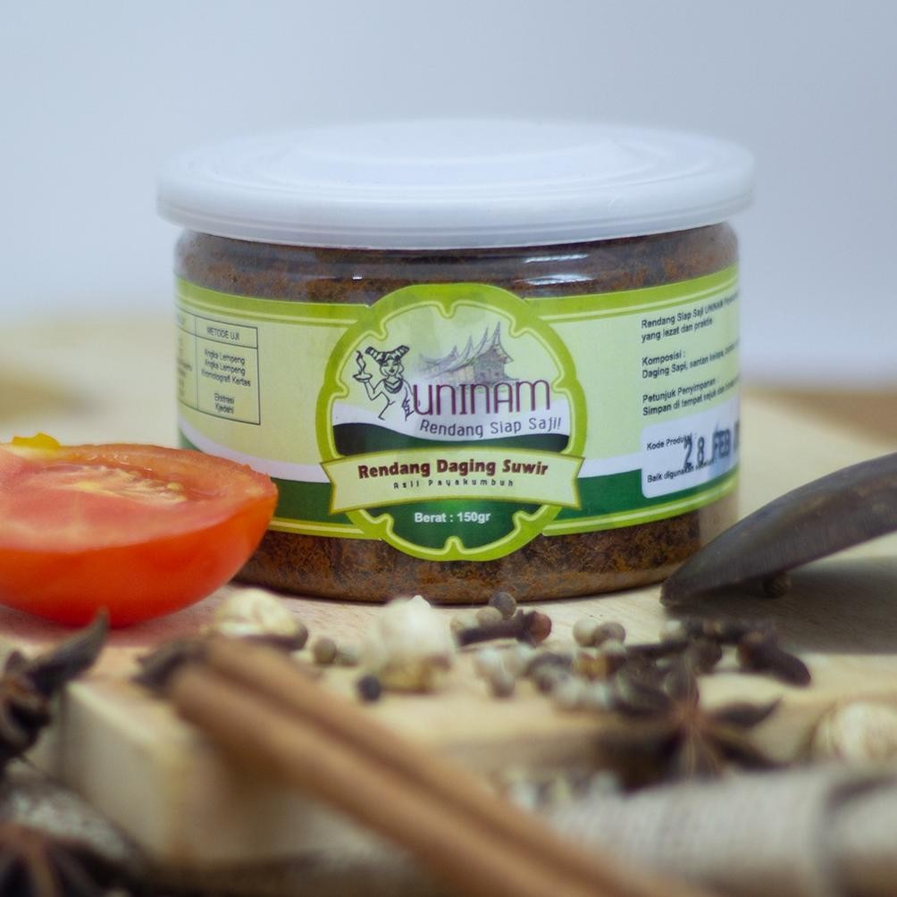 

UniNam Rendang Daging Suwir 150gr / Rendang Sapi Makanan Kemasan Rendang Makanan Cepat Saji Rendang