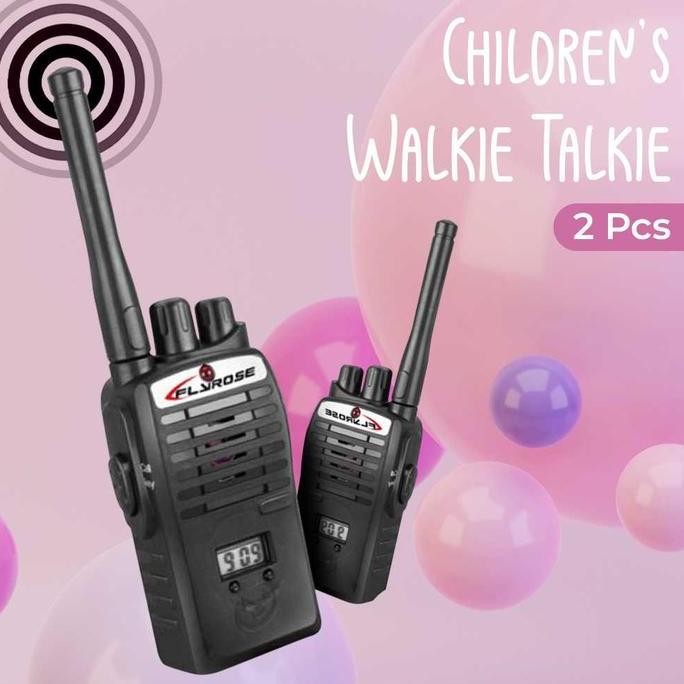 BARU WALKIE TALKIE ANAK FLYROSE KIDS HT MAINAN KOMUNIKASI JARAK JAUH 2 PCS
