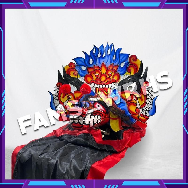 -Bisa COD- Barongan Kayu Caplokan kayu Caplok kapsulan Barongan Anak Murah Free Kemul Kapsul no 1 SR