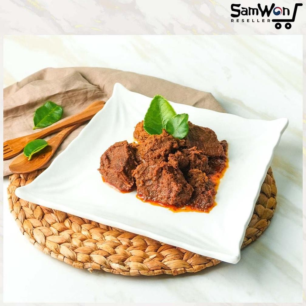 

RENDANG Daging SAPI (300 gram) Kemasan Vacum Press FROZEN FOOD Premium
