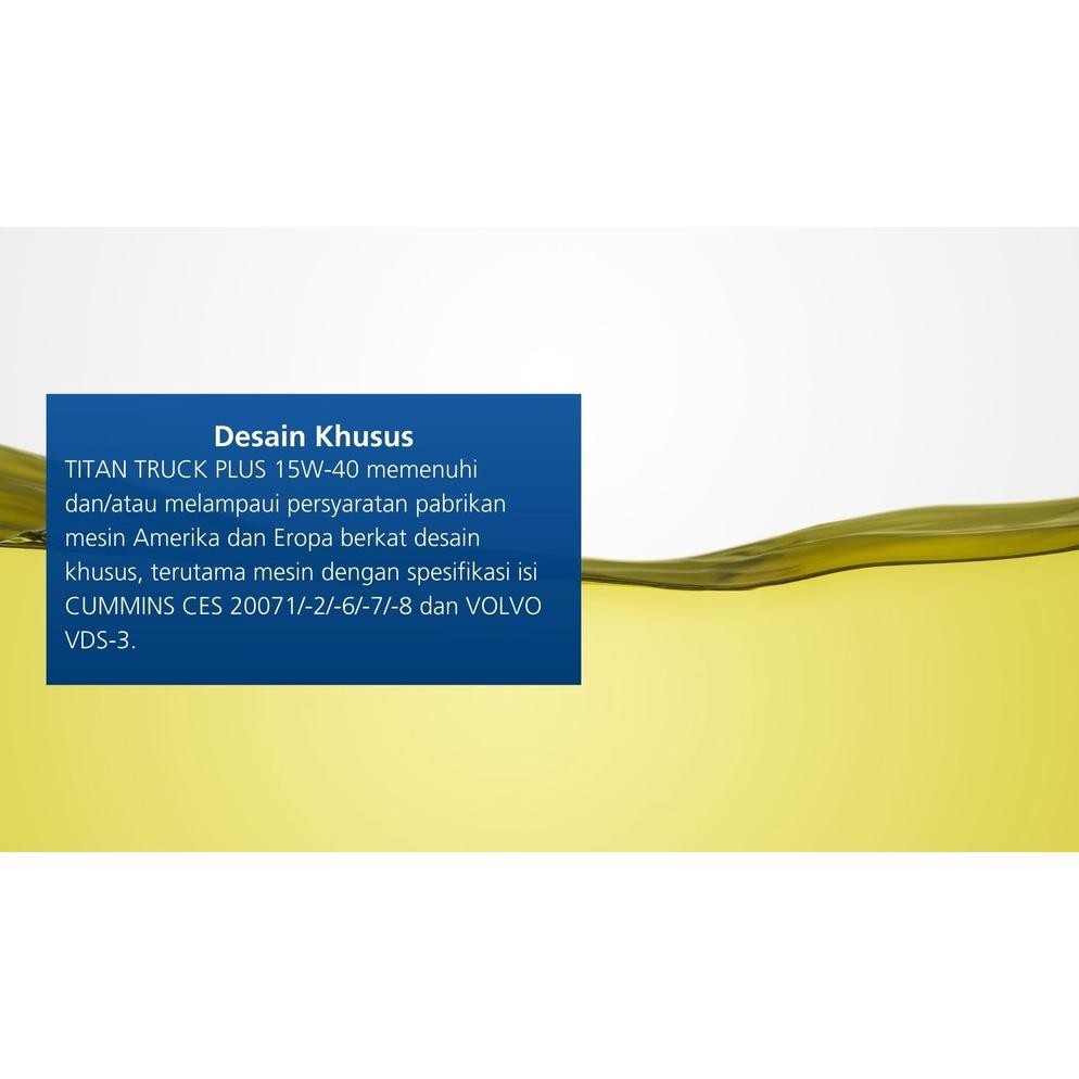 FUCHS TITAN Truck Plus 15W40 Engine Oil Mineral 1L Oli Mobil Truk - Bronze