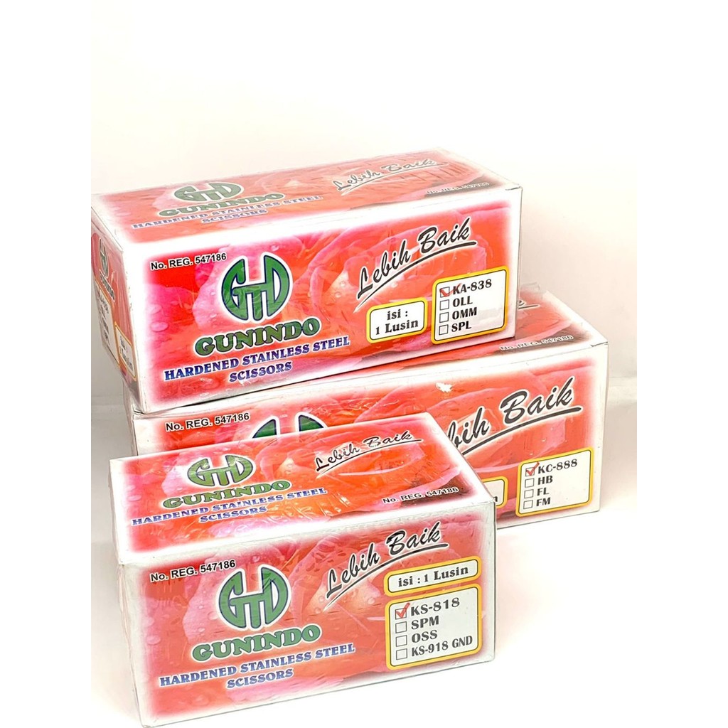 

Gunting GUNINDO Sister BESAR 888 / TANGGUNG 838 / KECIL 818