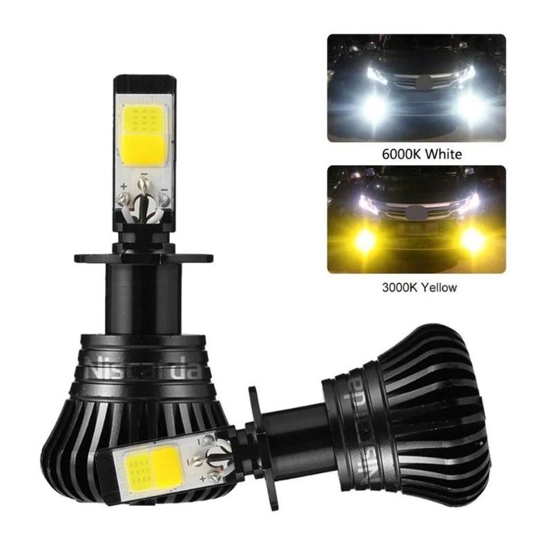Foglamp 2 warna H8 H9 H11 H16 puih kuning LED