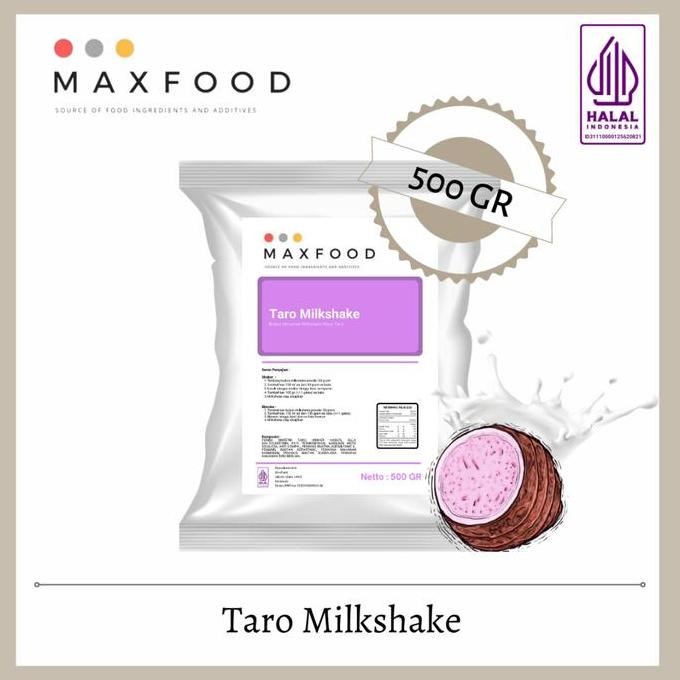 

baru bubuk minuman taro talas milkshake 500gr - powder serbuk minuman ungu creamy