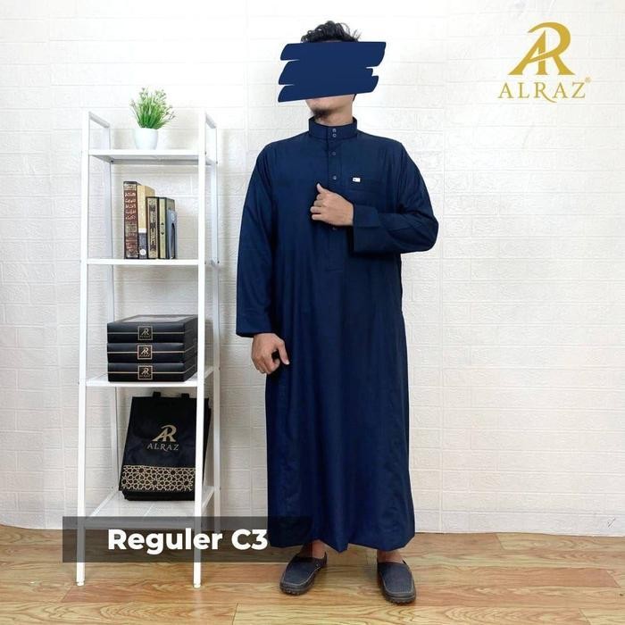Gamis / Jubah Alraz Polos Katun Premium Model Seperti Al Haramain