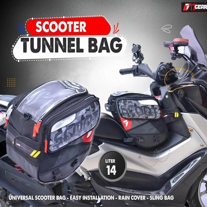 Scoot tunnel 7gear tas motor matic bag for xmax nmax pcx brugman aerox