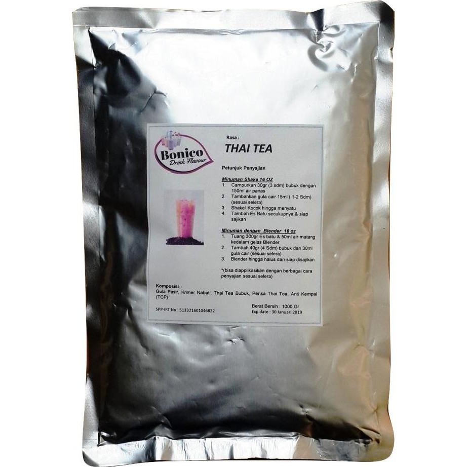 

baru bubuk thai tea otten 1 kg - bubuk minuman thai tea kekinian 1000 gr