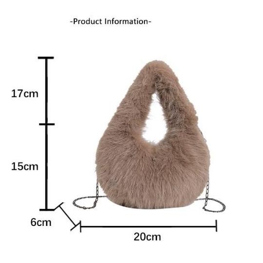 

Baru Tas Bulu Wanita Sb034 Joan - Tas Selempang Import Korean Style Lembut Premium