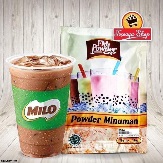 

baru bubuk minuman rasa milloo 1kg - serbuk minuman unik kekinian