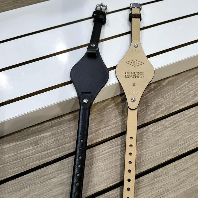 Tali Jam Kulit Fossil Georgia Mini 8Mm Strap Es3077 Es3148 Wanita