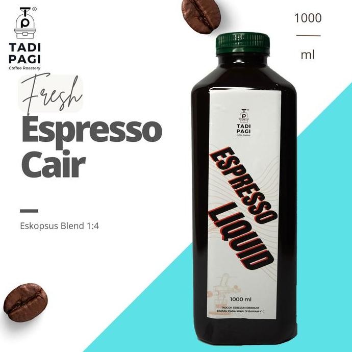 

baru espresso cair konsentrat 1 liter - kopi tinggal tuang siap saji