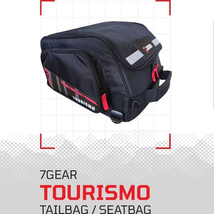 tas motor 7gear tourismo seatbag tailbag bikers
