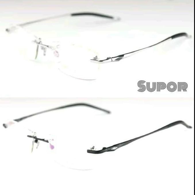 FL7 Frame kacamata Frameless Kaca mata minus plus pria wanita rimless