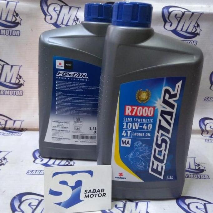 siap kirim oli mesin motor sgo ecstar r7000 10w-40 1.3l suzuki gsx satria bandit