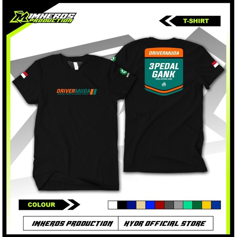 Promo Kaos Driver Muda V3 Kaos Driver X 3 Pedal Gank Kaos Driver Muda  - Free Sticker