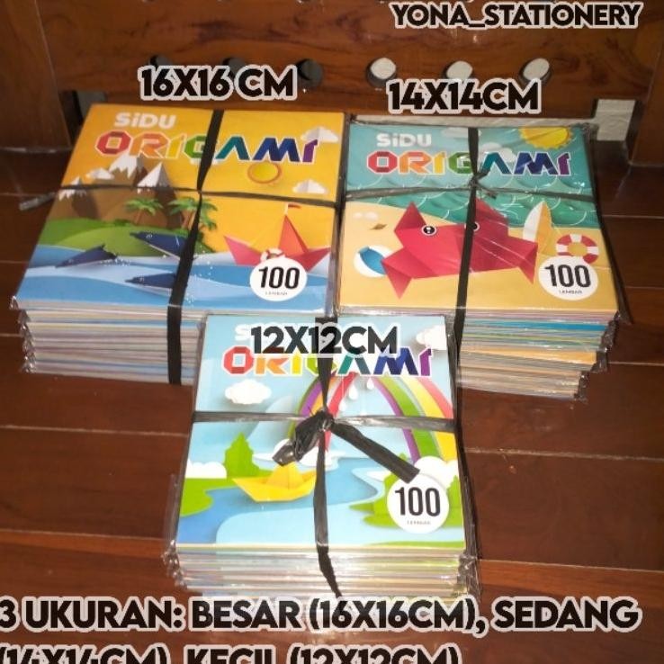 

Gami Sidu Ukuran Besar Sedang Kecil 1 Ikat 10 Pak 1 Pak 100 L Lembar Ukuran 16X16Cm 14X14Cm 12X12Cm