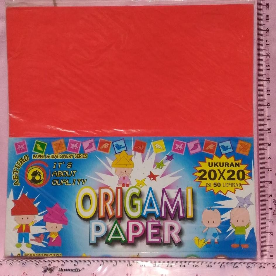 

Kertas Gami Lipat Warna Warni Asturo 20X20 Besar Bagus Ready Sto