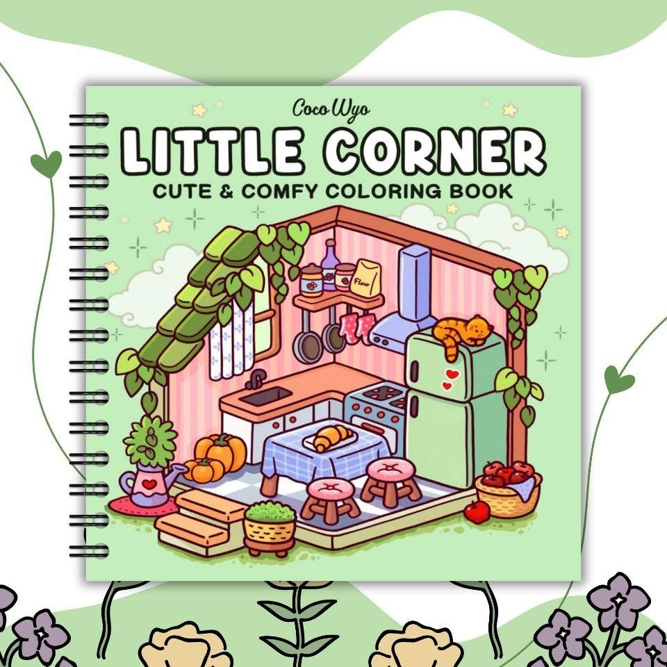 

Little Corner Coco Wyo Colng Book Cute And Comfy Buku Mewarnai Anak Dan Dewasa Tebal 200Gsm