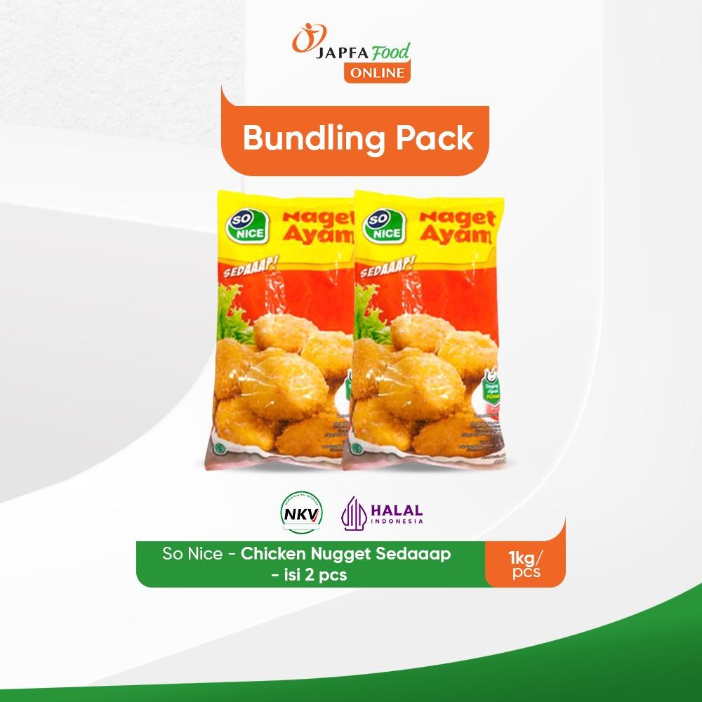

So Nice Chicken Nugget Sedaaap 1kg - Isi 2 pack