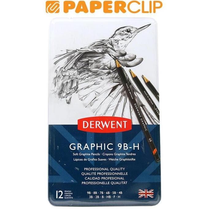 

TERBARU - PENSIL DERWENT GRAPHIC SKETCH SET 12 34215DW SOFT