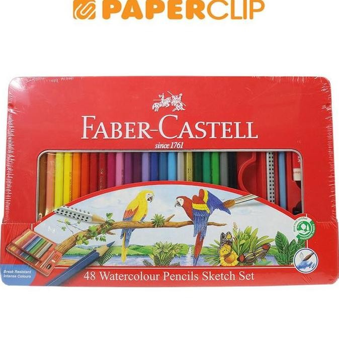 

TERBARU - PENSIL WARNA FABER CASTELL WATERCOLOR 115939 48C TINCASE