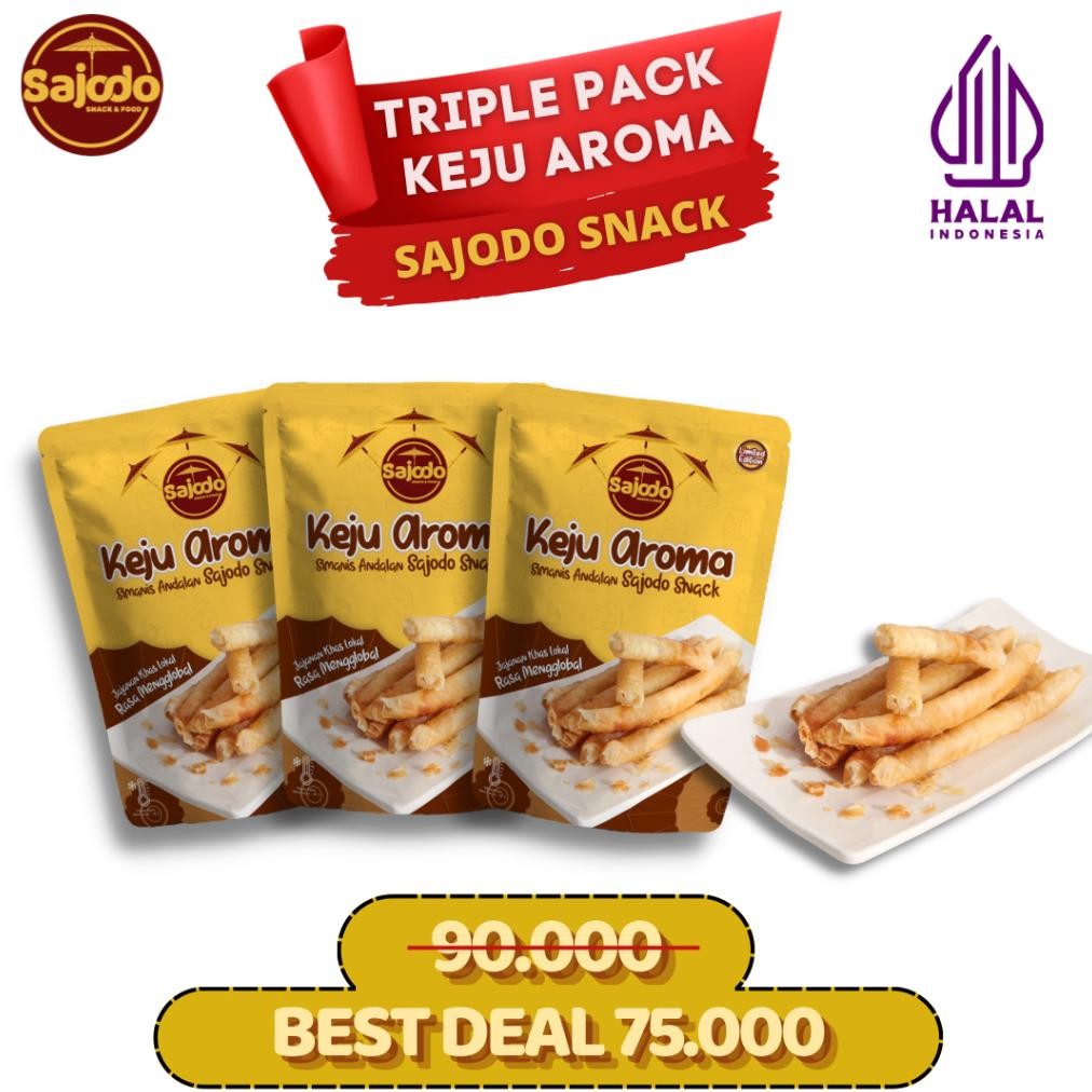 

Viral Buy 3 Get 1 - 4 Bungkus Keju Aroma Full Keju Manis Gurih - Sajodo Snack & Food Ba-34