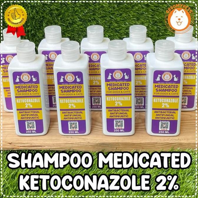 shampoo medicated anjing dan kucing - ketoconazole 2%
