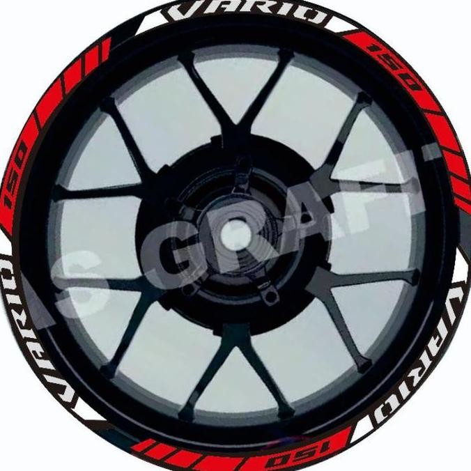 BEST CUTTING STIKER LIS RODA MOTOR VARIO 110 125 150,VELG VARIO