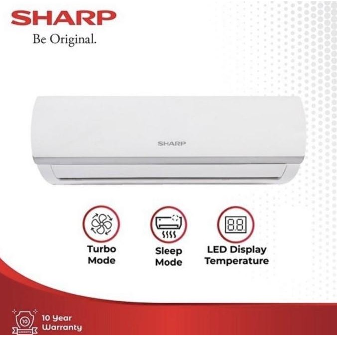 TERBARU - Sharp AC Split AH-A5ZEY 0.5 PK Air Conditioner 1/2 PK AHA5ZEY